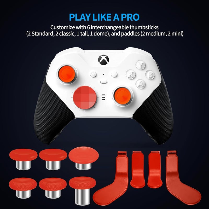 KOOWOD Accessories for Xbox Elite Controller Series 2-13 in 1 Replacement Paddles Thumbsticks Analog Sticks Joystick Parts Repair Kit Component Set with 2 D-Pads, 1 Tool - Image 3